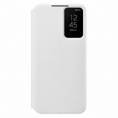Samsung Official S22+ Smart Clear View Cover White