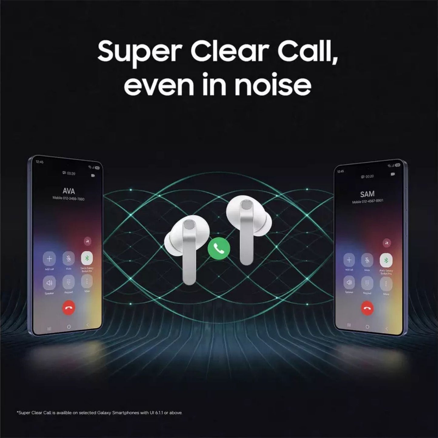 Samsung Galaxy Buds4 Pro White Wireless Headphones