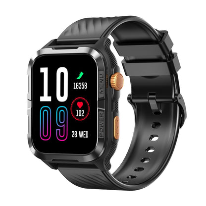 Blackview W10 Pro Bluetooth Calling, GPS & 600mAh Battery Black Men's Smartwatch