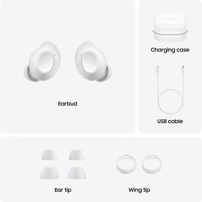 Samsung Galaxy Buds FE Wireless Active Noise Cancelling White Earbuds