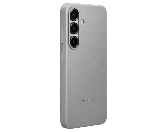 Official Samsung Galaxy Kindsuit Faux Leather Case for Galaxy S25 Grey