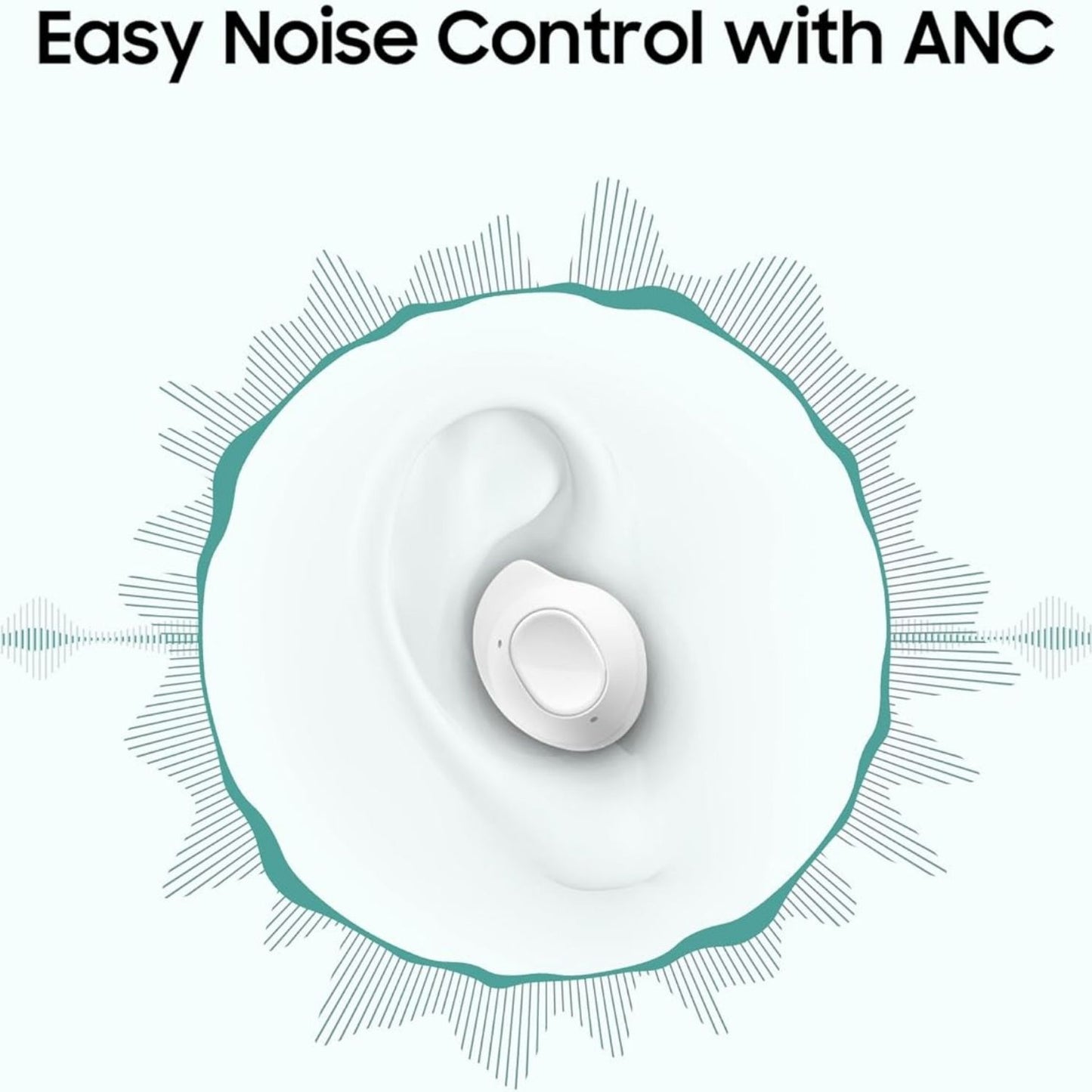 Samsung Galaxy Buds FE Wireless Active Noise Cancelling White Earbuds