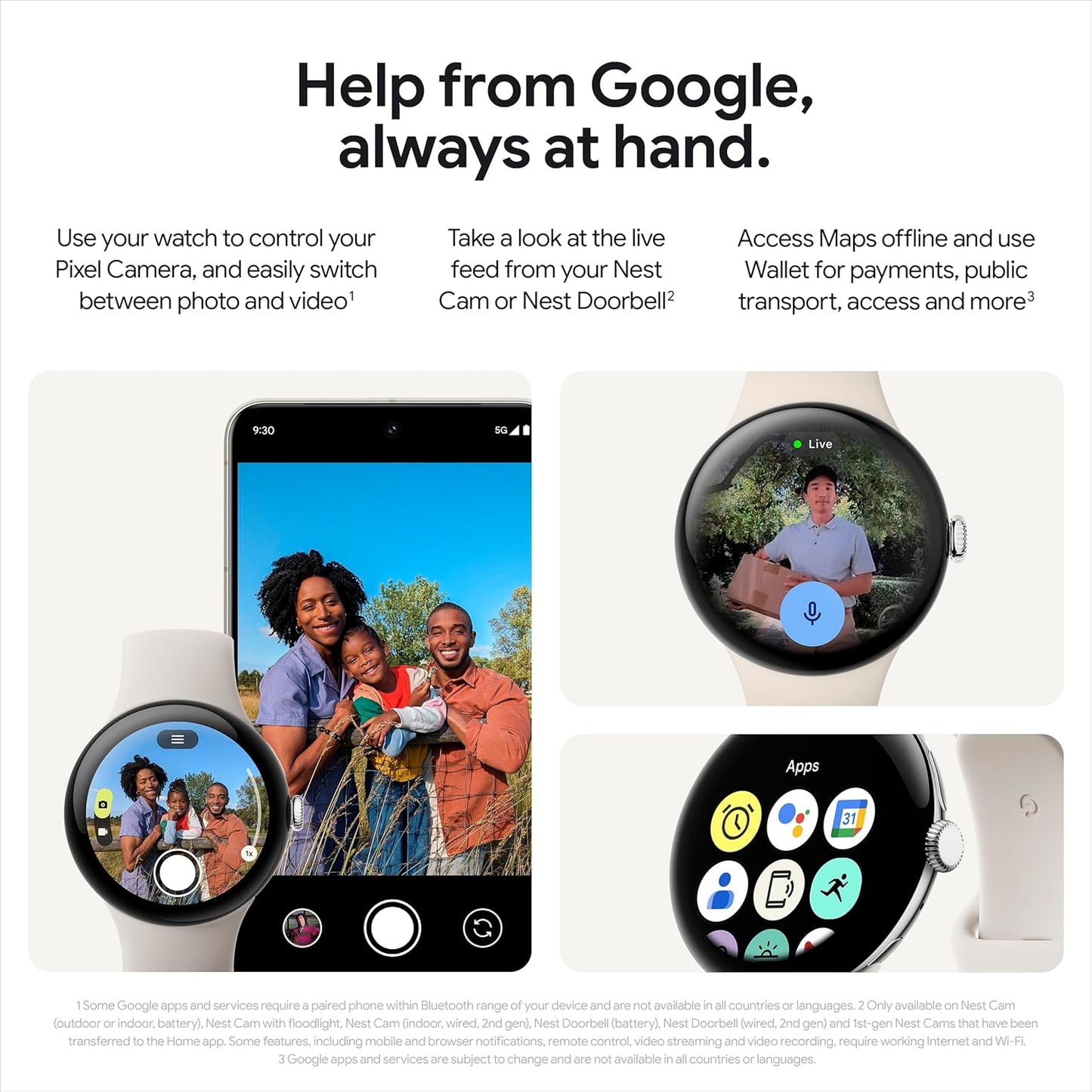 Google Pixel Watch 3 45mm Matte Black Wifi Android Smartwatch