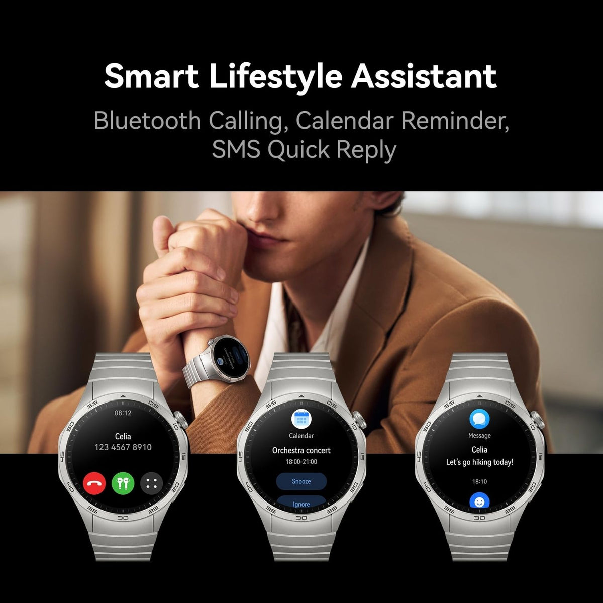 Huawei Watch GT 4 46mm iOS and Android Compatible Green Smart Watch