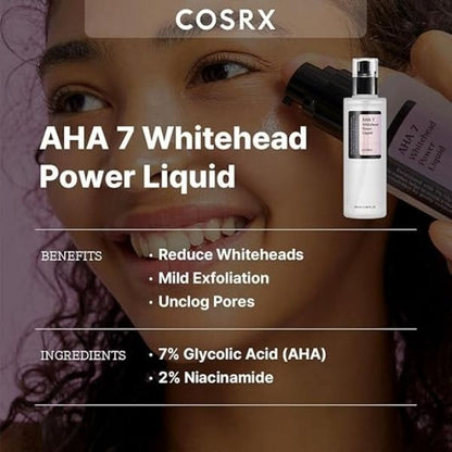 COSRX AHA 7 Whitehead Power Liquid Glow-Boosting Exfoliant 100ML