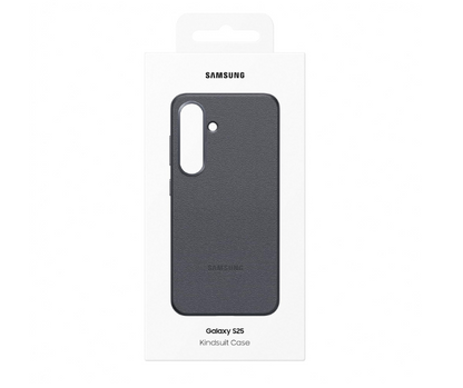 Official Samsung Galaxy Kindsuit Faux Leather Case for Galaxy S25 Light Blue