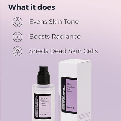 COSRX AHA 7 Whitehead Power Liquid Glow-Boosting Exfoliant 100ML