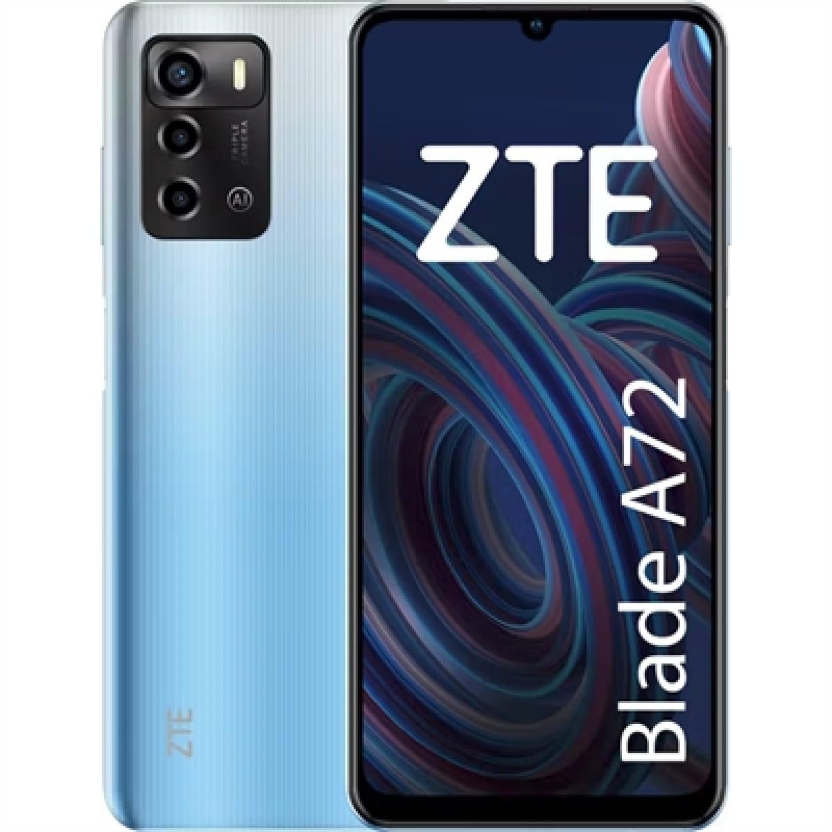 ZTE Blade A72 64GB 3GB Dual SIM Blue Android Smartphone