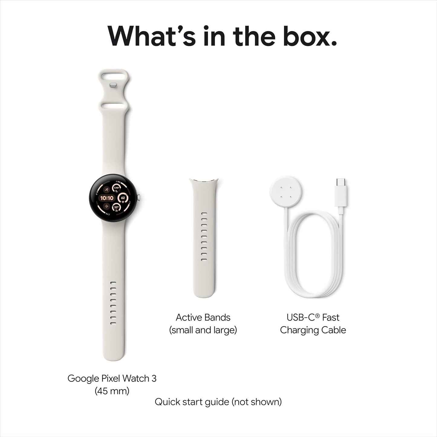 Google Pixel Watch 3 45mm Matte Black Wifi Android Smartwatch