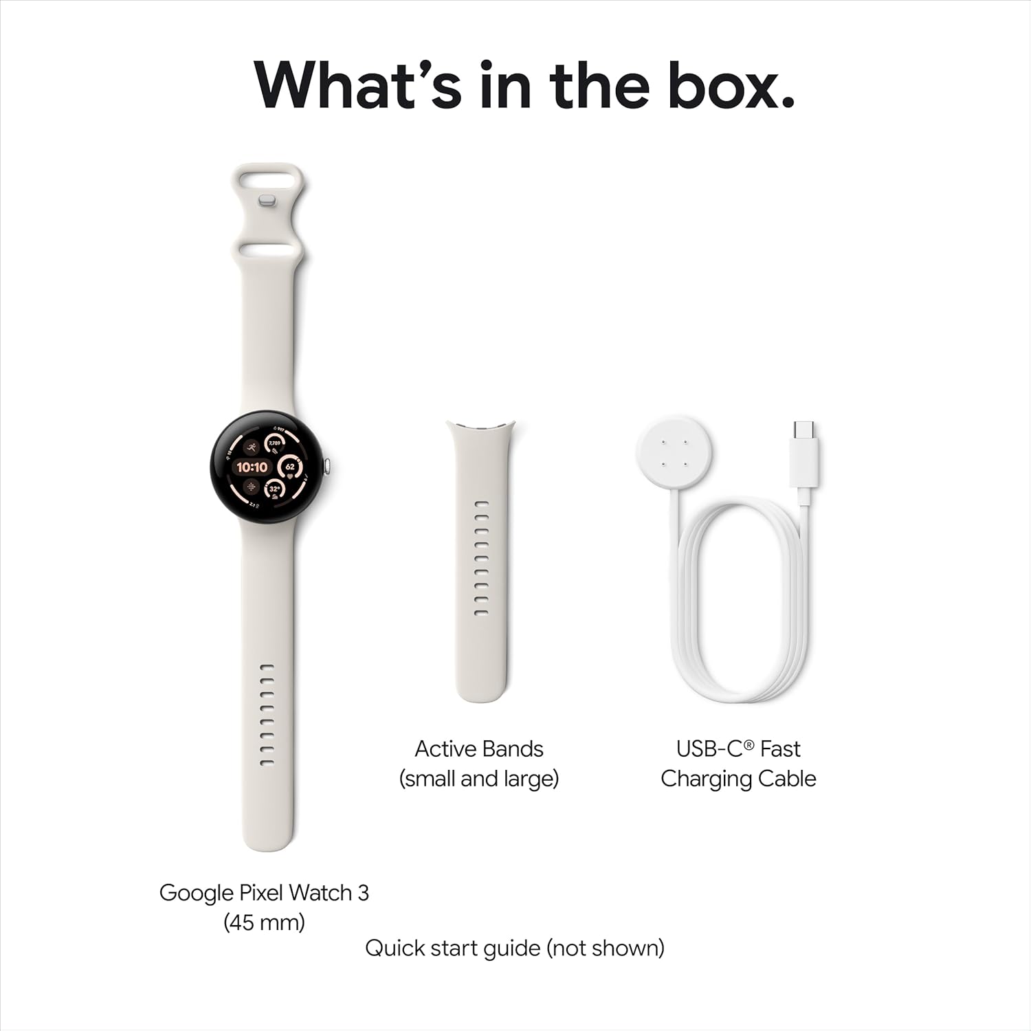 Google Pixel Watch 3 45mm Matte Black Wifi Android Smartwatch