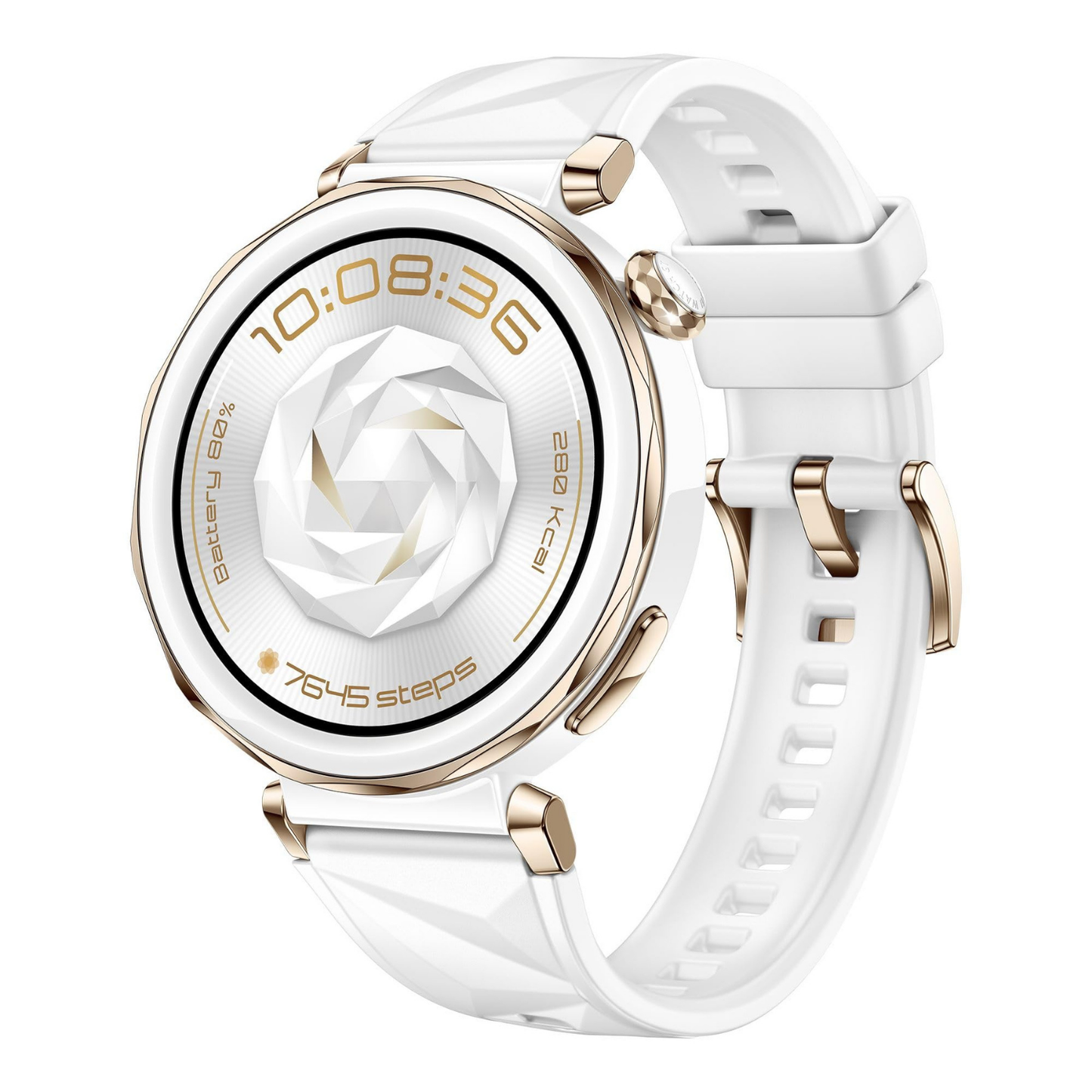 HUAWEI Watch GT 5 Pro 42mm iOS and Android Compatible White Smartwatch