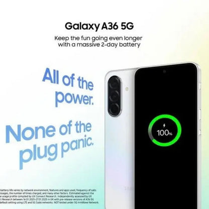 Samsung Galaxy A36 5G 128GB Purple Android Smartphone