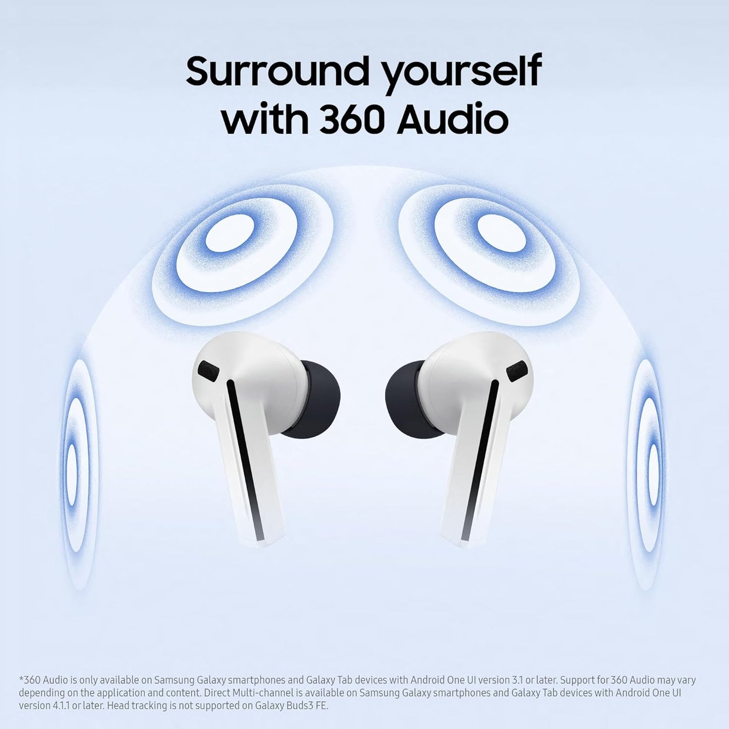 Samsung Galaxy Buds3 FE 360 Audio Active Noise Cancelling Grey Headphones