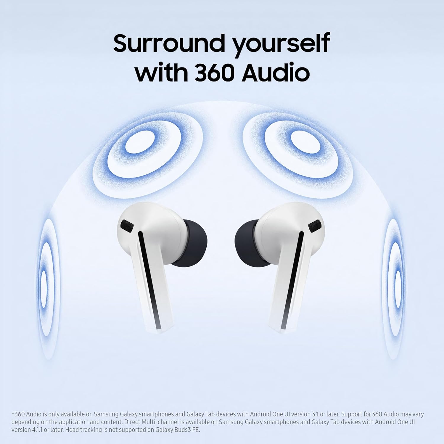 Samsung Galaxy Buds3 FE 360 Audio Active Noise Cancelling Grey Headphones