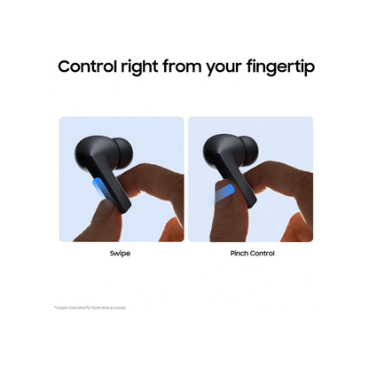 Samsung Galaxy Buds3 FE 360 Audio Noise Cancelling Black Headphones
