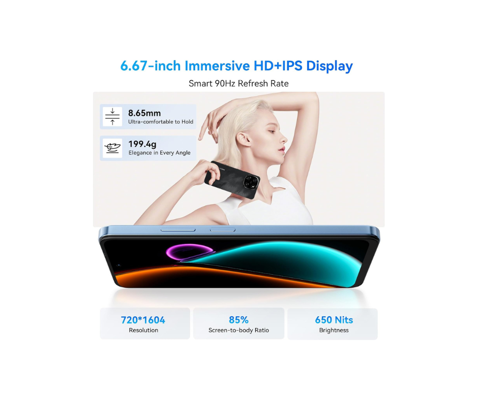 Blackview Color 6 4G LTE / 5G WiFi 128GB Black Smartphone