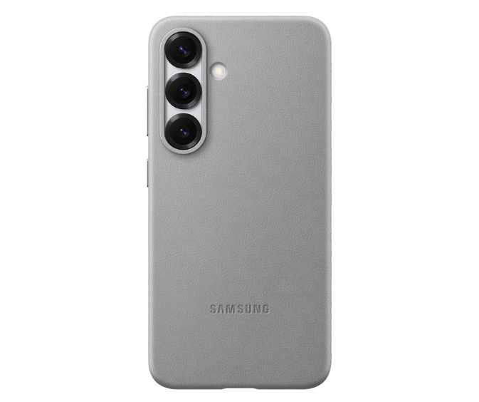 Official Samsung Galaxy Kindsuit Faux Leather Case for Galaxy S25 Grey