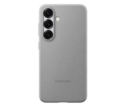 Official Samsung Galaxy Kindsuit Faux Leather Case for Galaxy S25 Grey