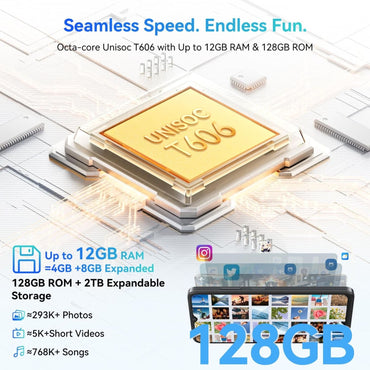 Blackview WAVE 8 4G 8GB 128GB/2TB Blue Smartphone