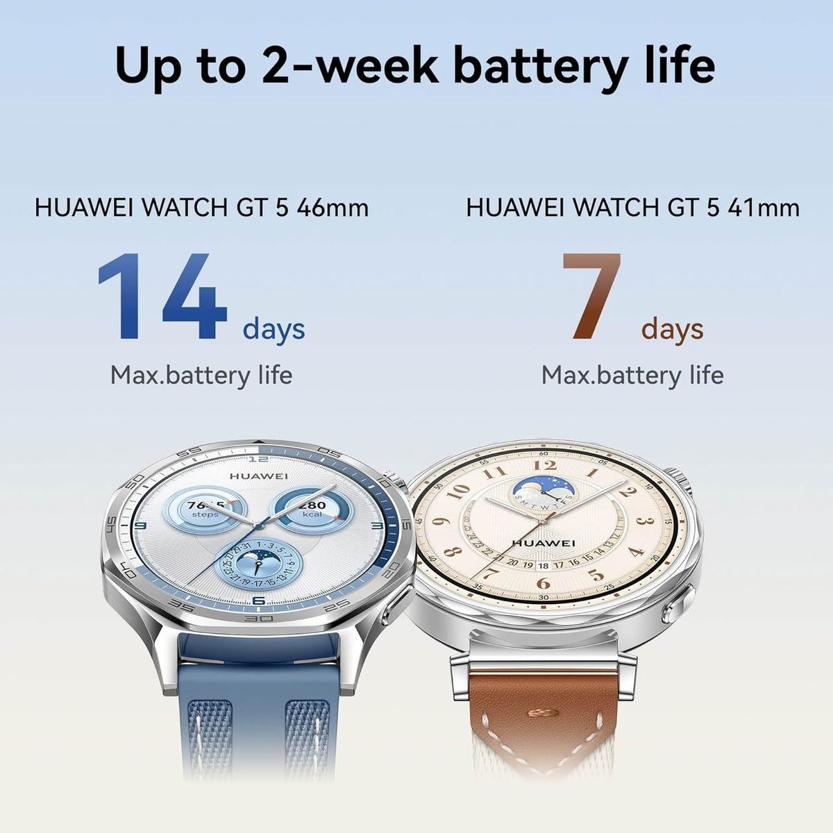 Huawei Watch GT5 41mm classic White Composite Leather Strap