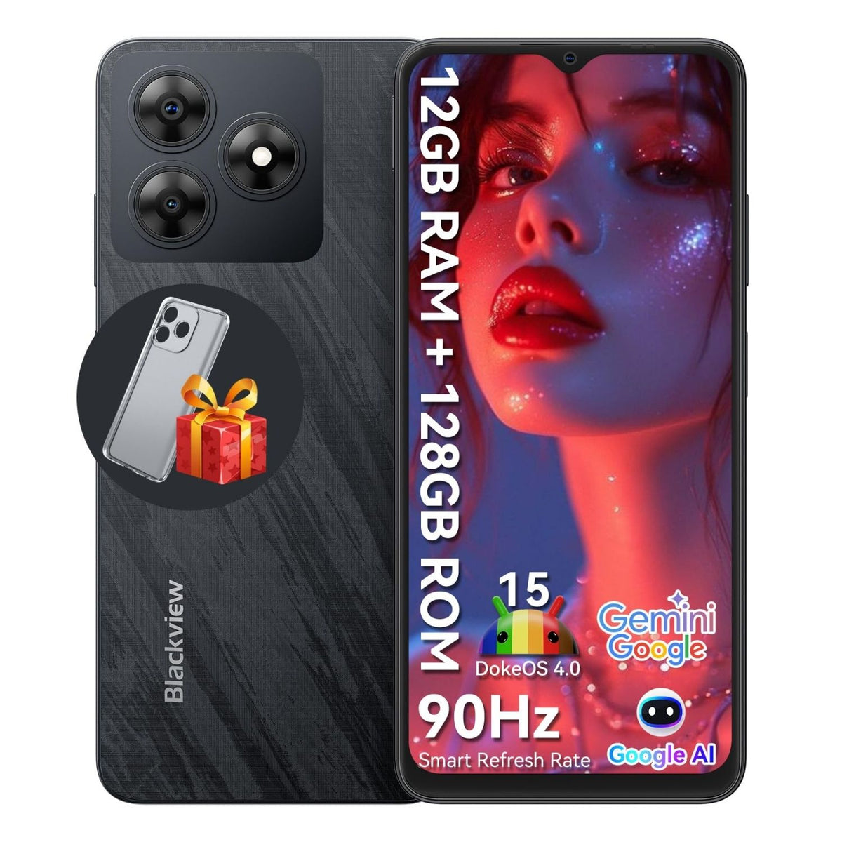 Blackview WAVE 8 4G 8GB 128GB/2TB Black Smartphone