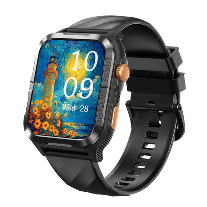 Blackview W10 Pro Bluetooth Calling, GPS & 600mAh Battery Black Men's Smartwatch