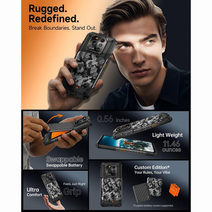 RugOne Xever 7 Pro Rugged Black Thermal Imaging Smartphone
