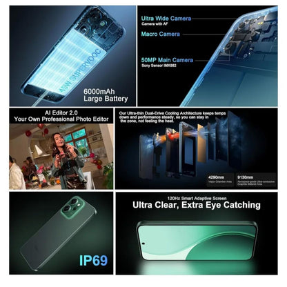 OPPO Reno14 FS 5G 256GB Dual SIM Luminous Green Android Smartphone
