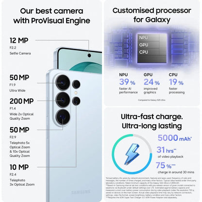 Samsung Galaxy S26 Ultra 5G 1TB Blue Android Smartphone