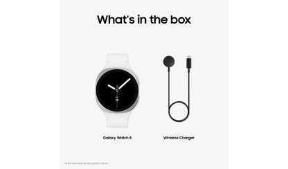 Samsung Galaxy Watch8 Bluetooth 40mm Silver Smartwatch LIKE NEW
