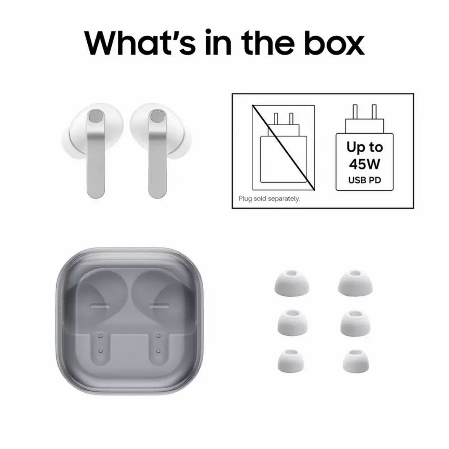 Samsung Galaxy Buds4 Pro White Wireless Headphones