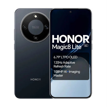 HONOR Magic8 Lite 5G 256GB 8GB Black Android Smartphone